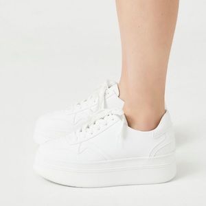 Womens White Platform sneakers